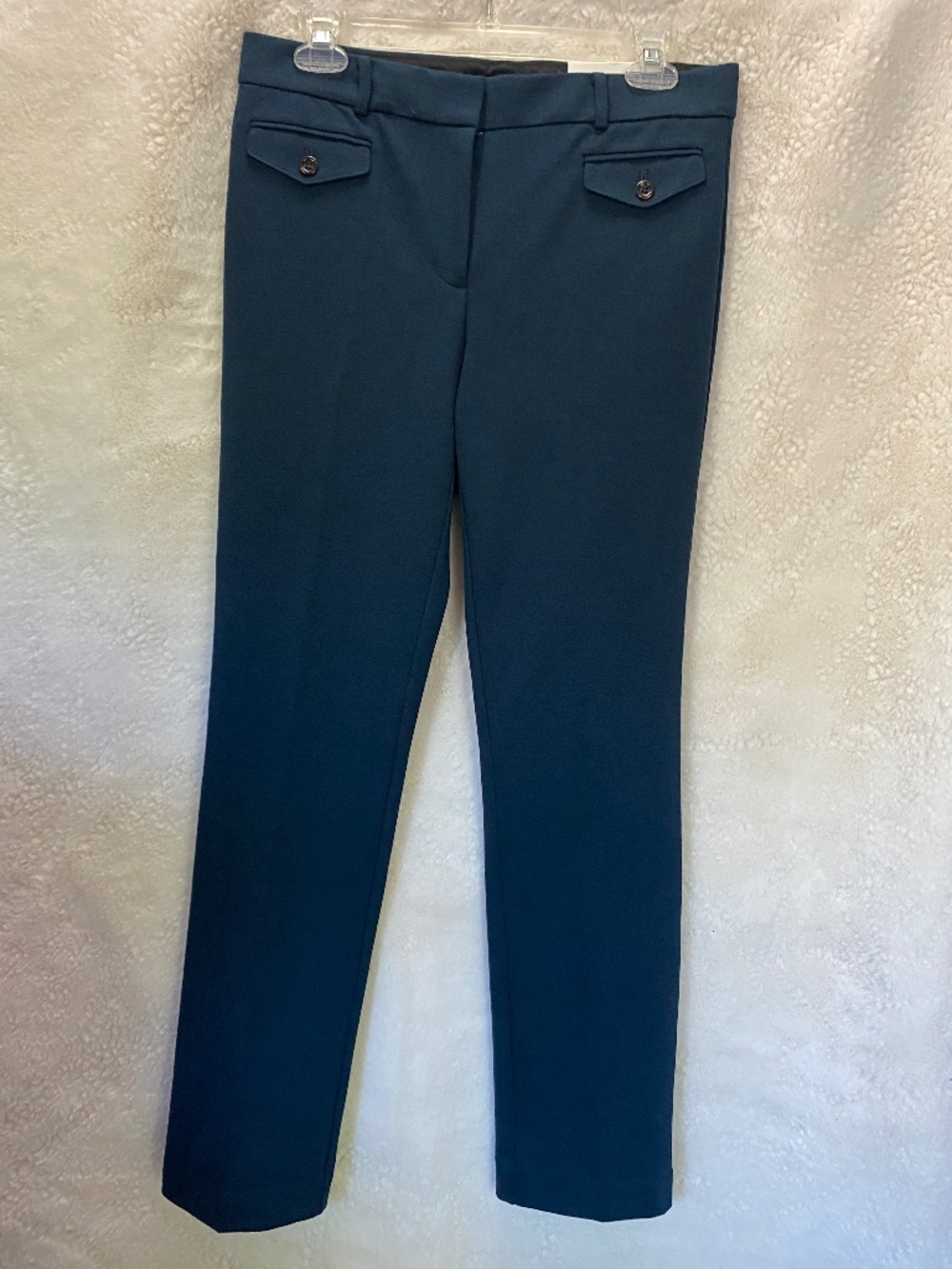 Ann Taylor The Straight Mid-rise Straight Leg Trousers in Blue - Size 4 (NWT)